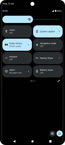 Press Aeroplane mode to turn the function on or off.