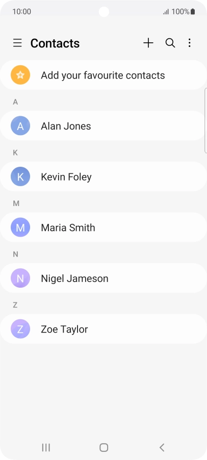 Slide your finger right starting from the left side of the screen.