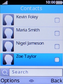 Select the required contact. Select the required contact.