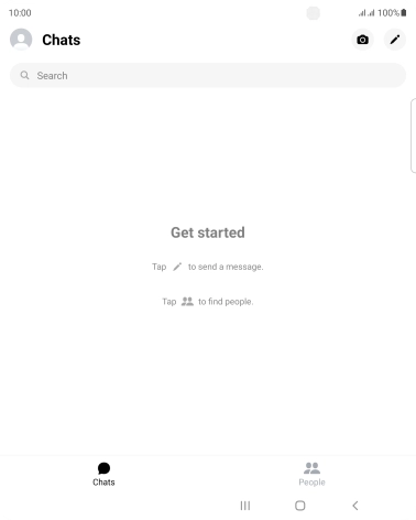Press the new message icon.