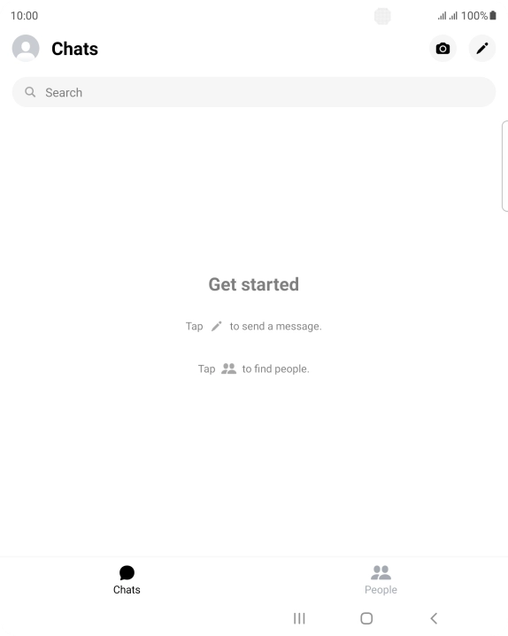 Press the new message icon.