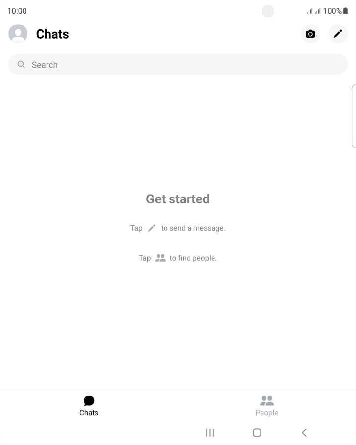 Press the new message icon.