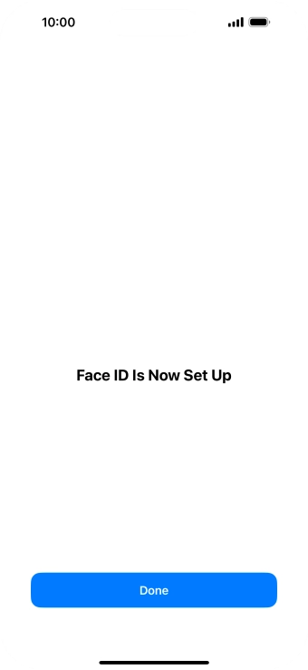 Press Done. If you haven't previously selected a phone lock code, key in a code of your own choice twice.