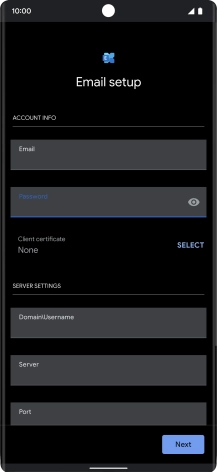 To turn on the function, press SELECT and follow the instructions on the screen to install the required certificate.