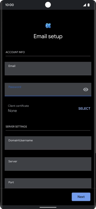 To turn on the function, press SELECT and follow the instructions on the screen to install the required certificate.