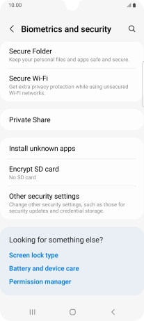 Press Other security settings.