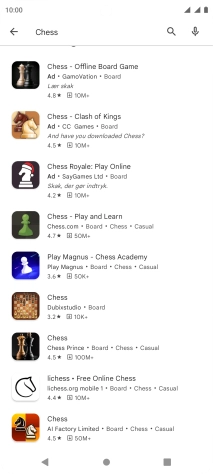 Press the required app.