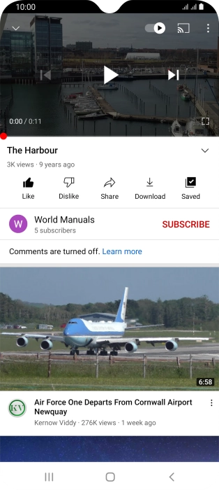 Press the Home key to return to the home screen.