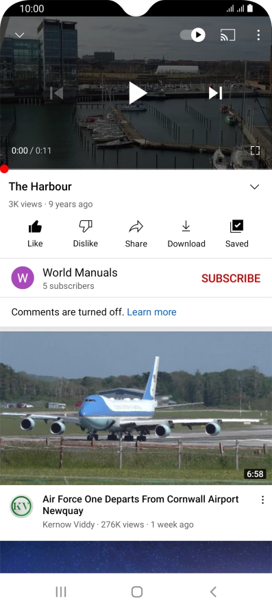 Press the Home key to return to the home screen.