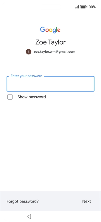 Press the field below 