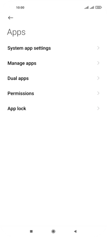 Press Manage apps.