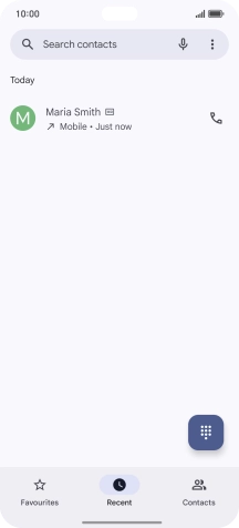 Press and hold the required number.