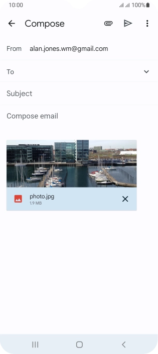 Press To and key in the first letters of the recipient's name. Press To and key in the first letters of the recipient's name.