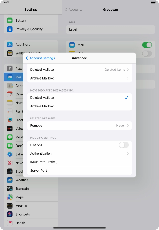 Press the indicator next to Press the indicator next to