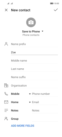 Press Last name and key in the required last name.