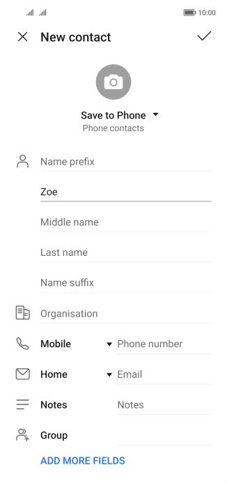 Press Last name and key in the required last name.