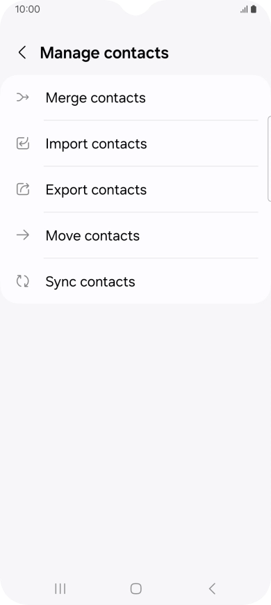 Press Import contacts.