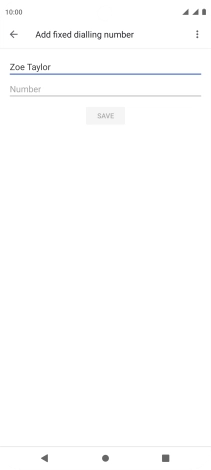 Press Number and key in the required phone number.