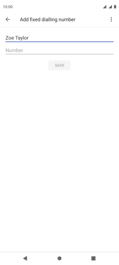 Press Number and key in the required phone number.