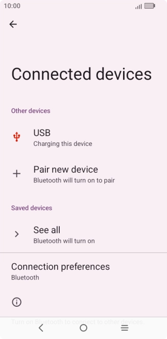 Press Pair new device.