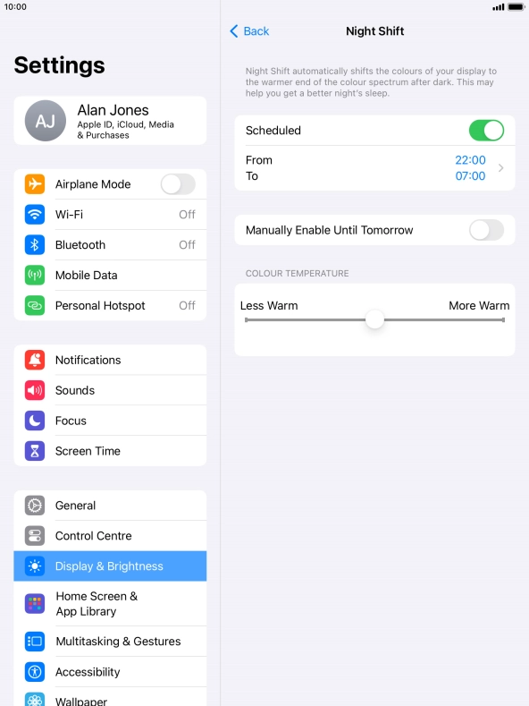 Press the indicator next to Press the indicator next to