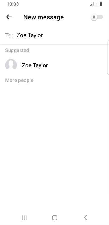 Press the required contact.