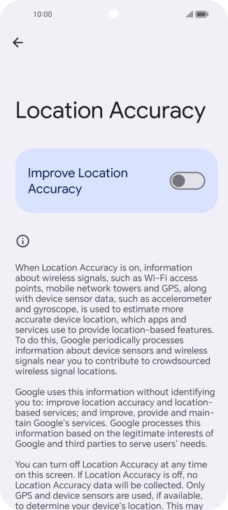 If you press the indicator next to 