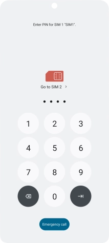 If you're asked to key in your PIN, do so and press the confirm icon. If you're asked to key in your PIN, do so and press the confirm icon.