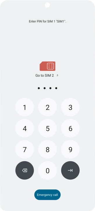 If you're asked to key in your PIN, do so and press the confirm icon. If you're asked to key in your PIN, do so and press the confirm icon.