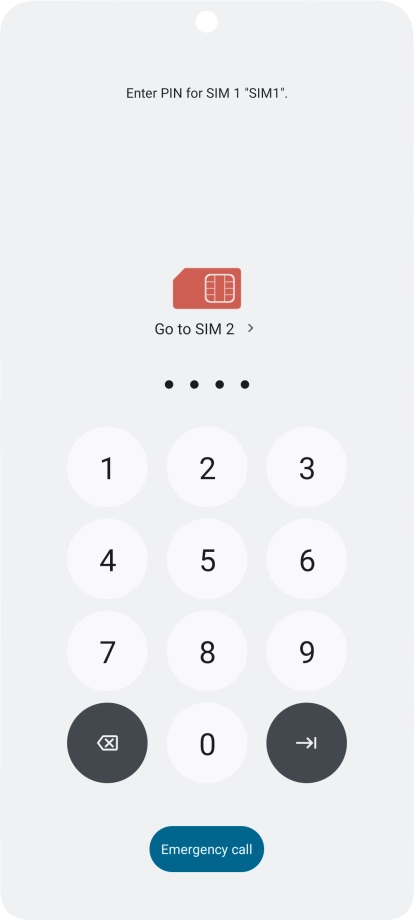 If you're asked to key in your PIN, do so and press the confirm icon. If you're asked to key in your PIN, do so and press the confirm icon.