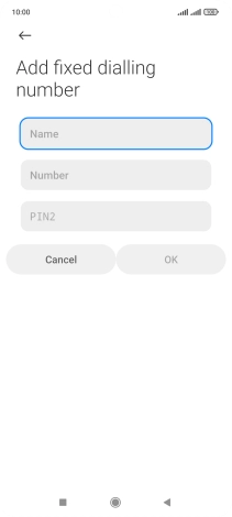 Press Name and key in the required name. Press Name and key in the required name.