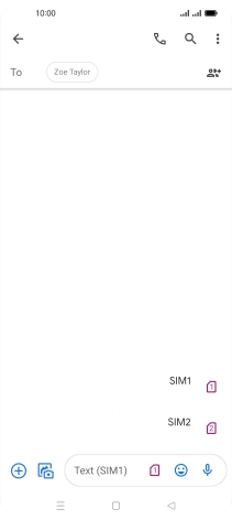 Press the required SIM.