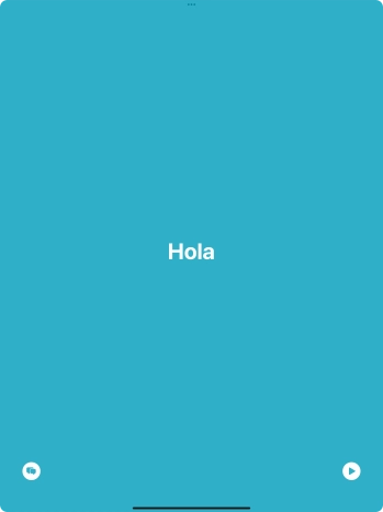 Press the split view icon to go back to display of both languages.