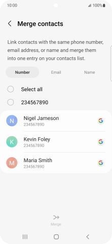 Press the field next to the required number. Press the field next to the required number.