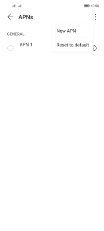 Press New APN. Press New APN.