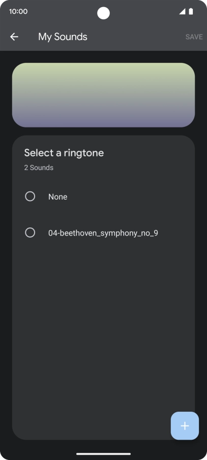 Press the required ring tones to hear them.