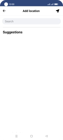 Press the search field and key in the required search word.