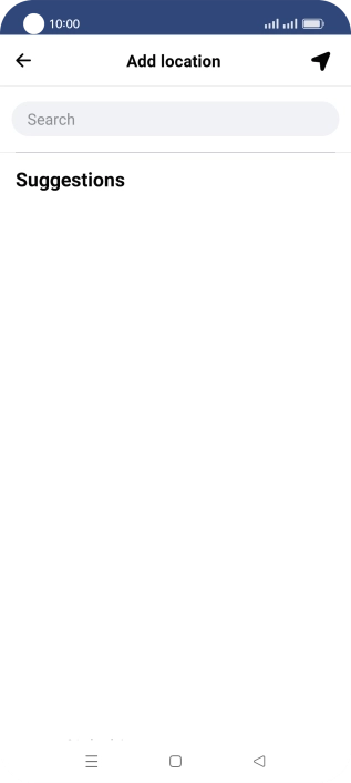 Press the search field and key in the required search word.