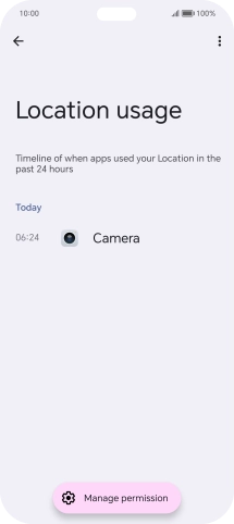 The total app activity for the selected phone function is displayed.