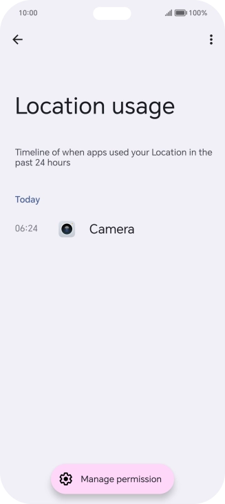 The total app activity for the selected phone function is displayed.