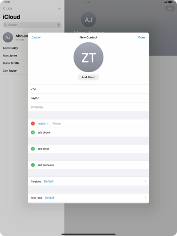 Press Phone and key in the required phone number.