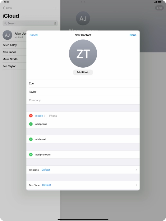 Press Phone and key in the required phone number.
