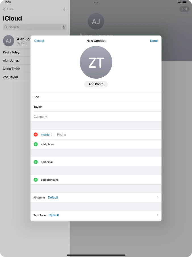 Press Phone and key in the required phone number.