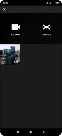 Press the required video clip.