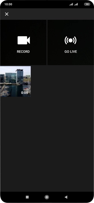 Press the required video clip.
