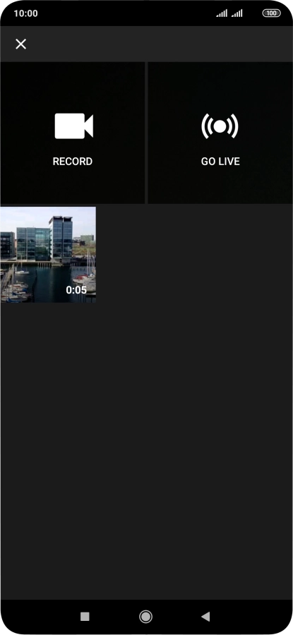 Press the required video clip.
