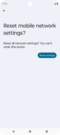 Press Reset settings.
