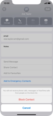 Press Block Contact.