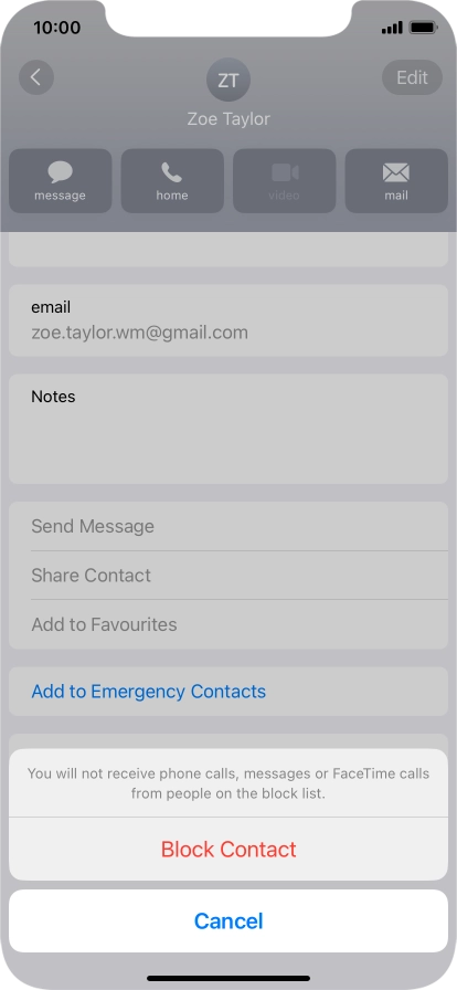 Press Block Contact.