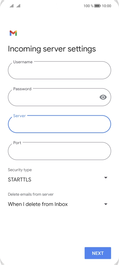 Press the field below 